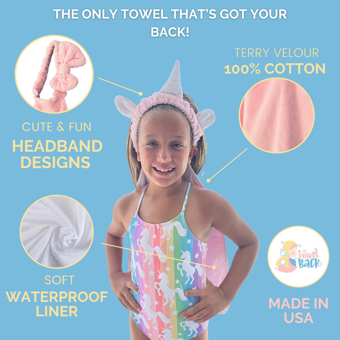 Magical Unicorn Towel Back - Towel Back